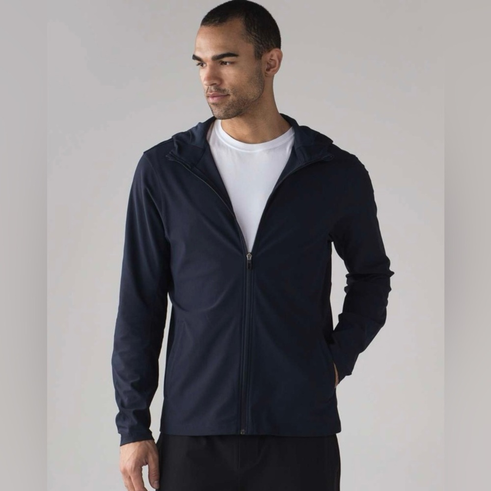 Lululemon Twill Chill Hoodie Mens Sz Small Nautical Navy  Stretch Performance